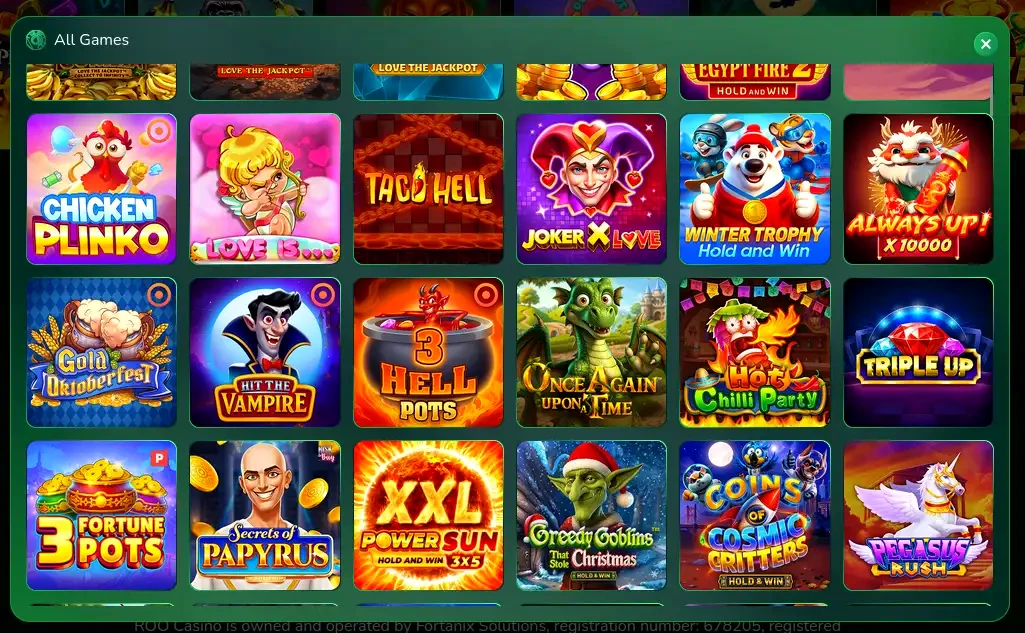 Roby Casino Spielerlebnis